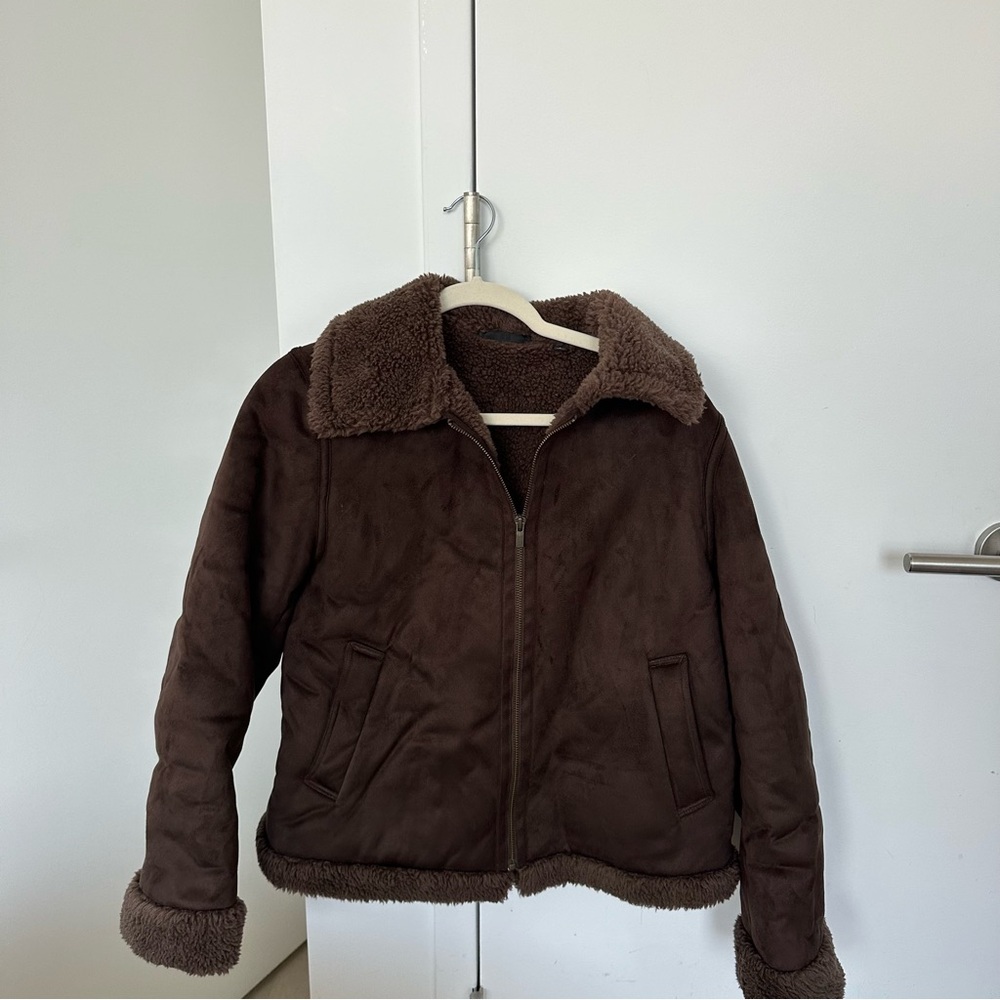 Uniqlo Brown Sherpa Jacket